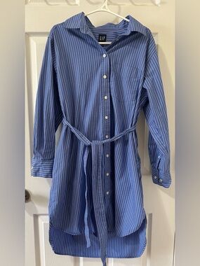 GAP Blue & White Pinstripe Dress